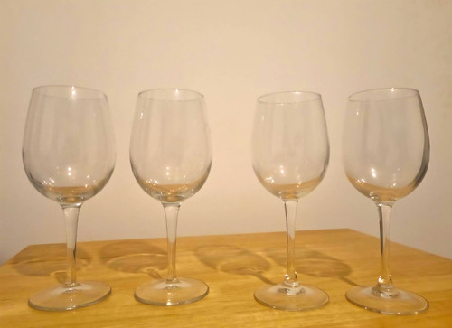 Set clear glass stemmed - set, of