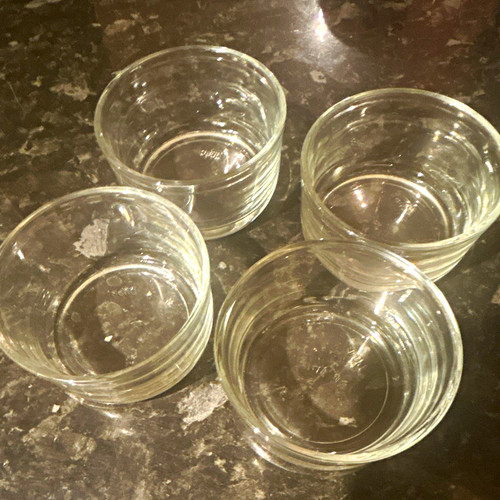 Clear glass serving bowls - clear,