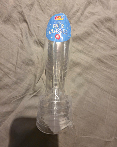 Reusable clear plastic wine - reusable,