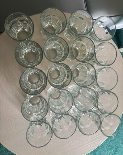 10pcs faceted stackable clear - stackable,