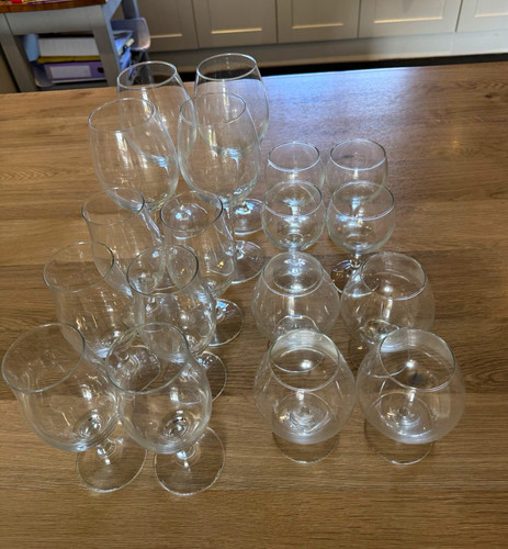 18x clear glass stemmed - clear,