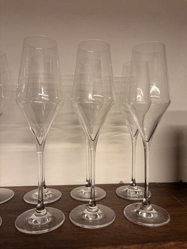 Set clear glass champagne - set,