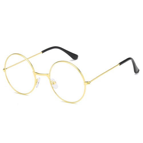 Plain round glasses with - plain,