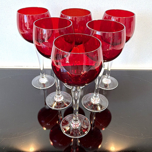Set vintage wine glasses - 6,