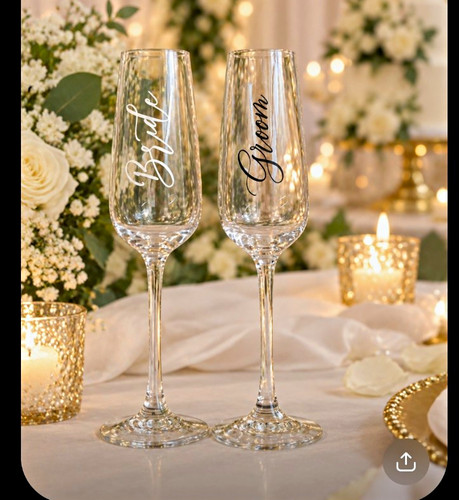 Personalised clear glass - clear,