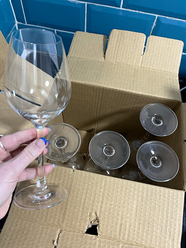 Set clear stemmed wine - clear,