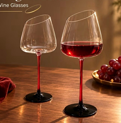 Wine glasses 500ml angled - wine,
