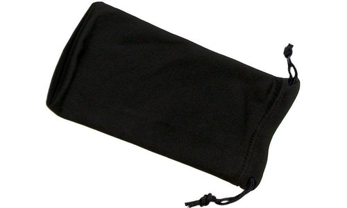 Plain black microfibre - plain,