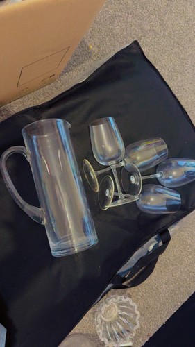 Handmade clear glass beer - handmade,
