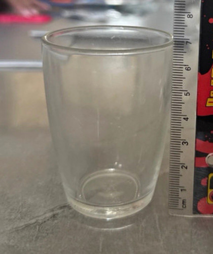 Clear glass tumbler - glass, drinking