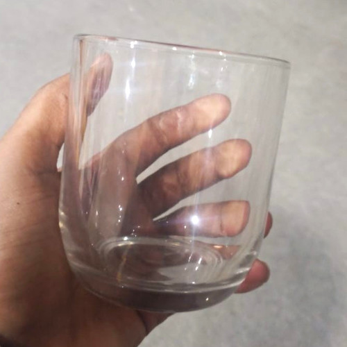 Clear glass tumbler - tumbler, lowball