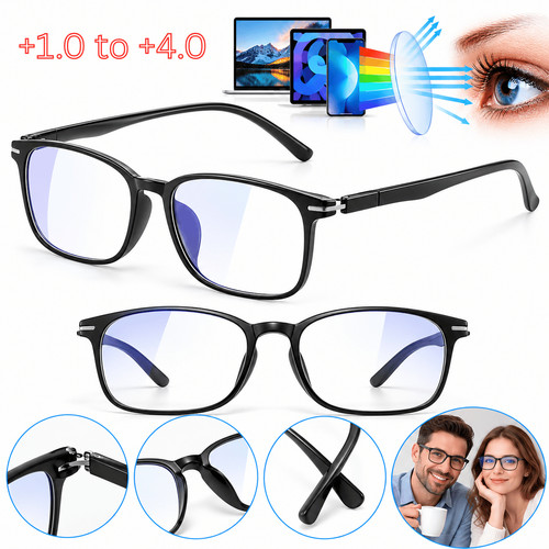 Black reading glasses men - black,