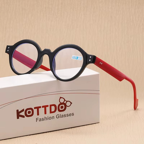 Round reading glasses - round,